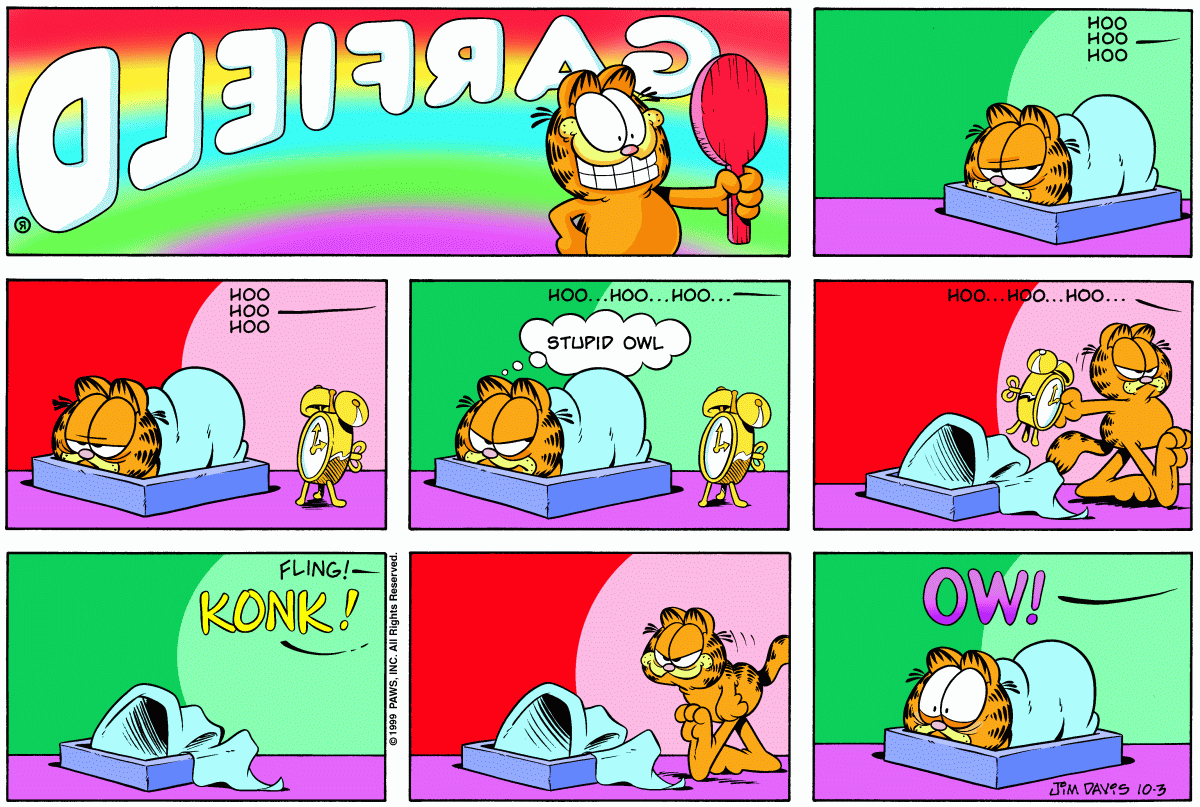 Garfield, October 3, 1999