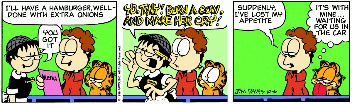 Garfield, October 6, 1999