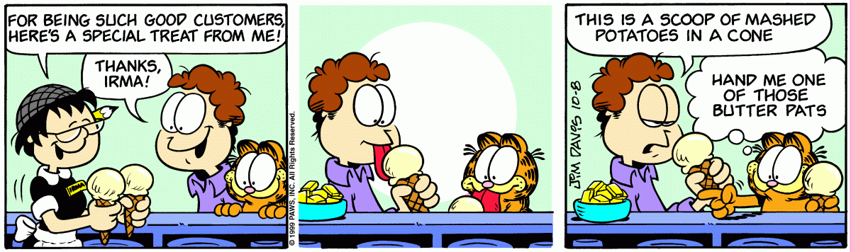 Garfield, October 8, 1999
