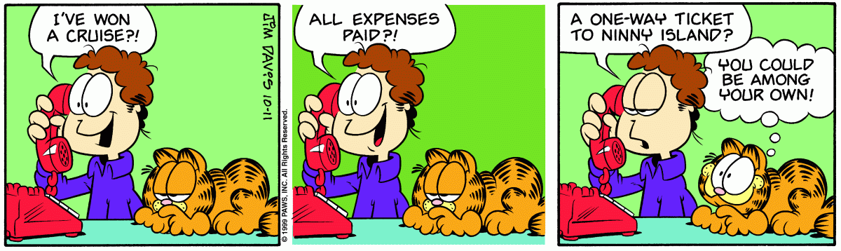 Garfield, October 11, 1999