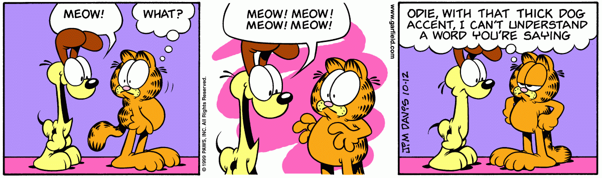 Garfield, October 12, 1999