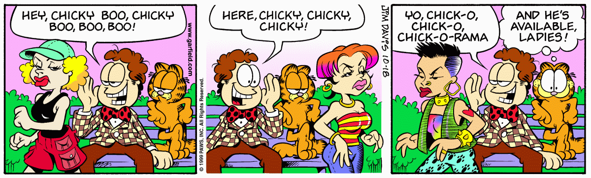 Garfield comic strip for Monday, October 18, 1999