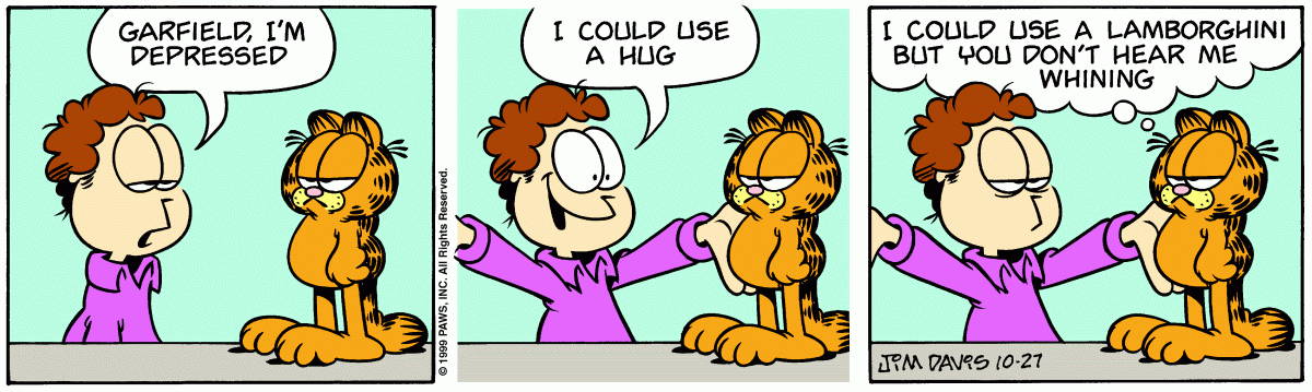 Garfield comic strip for Wednesday, October 27, 1999