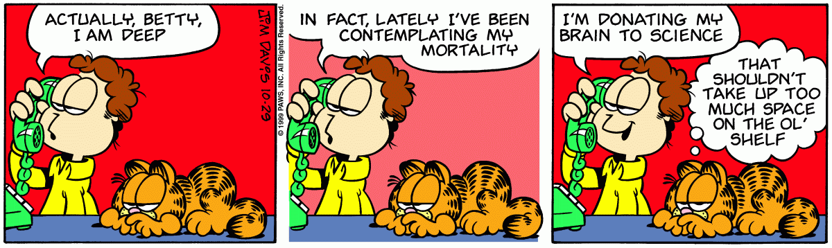 Garfield, October 29, 1999