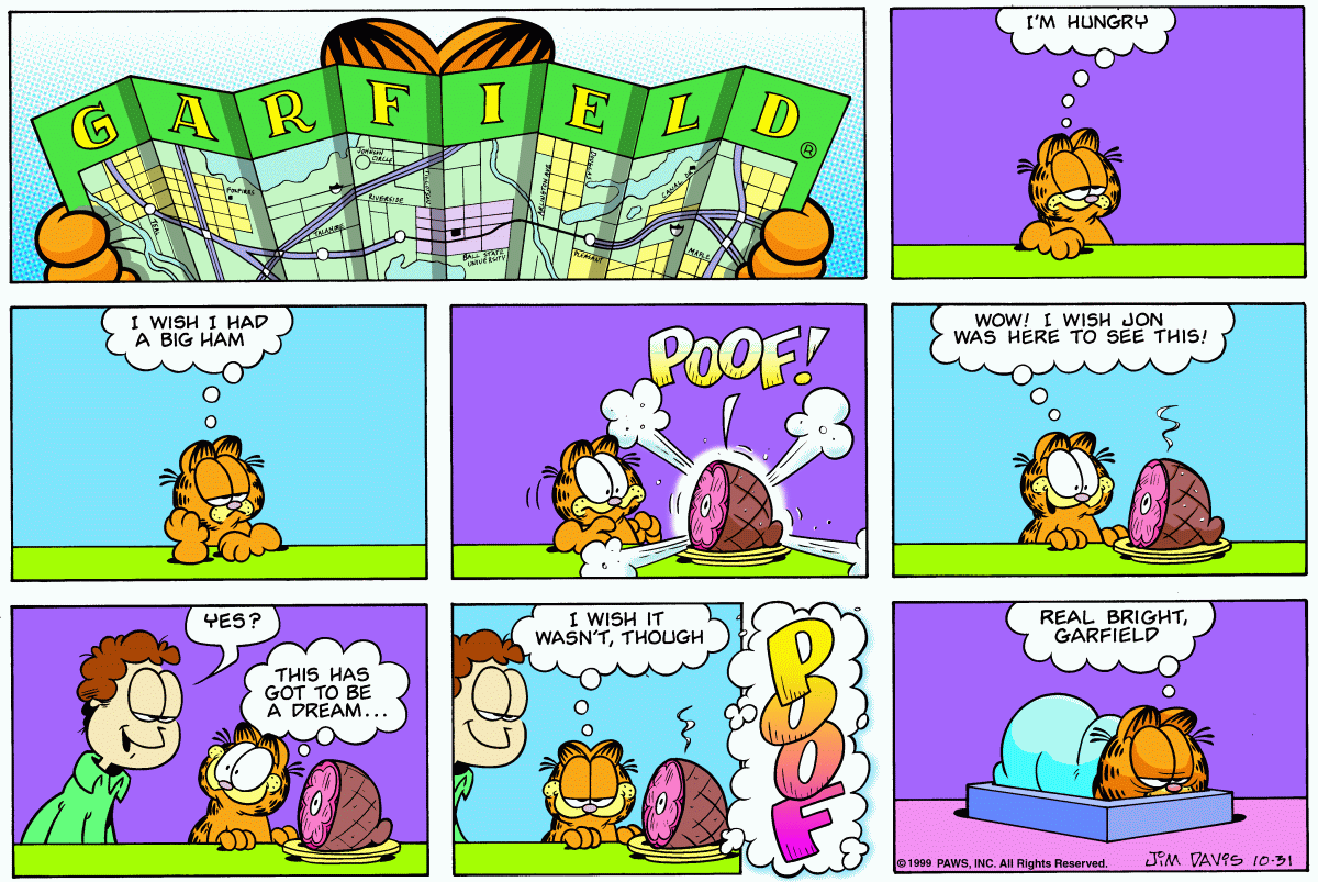 Garfield, October 31, 1999