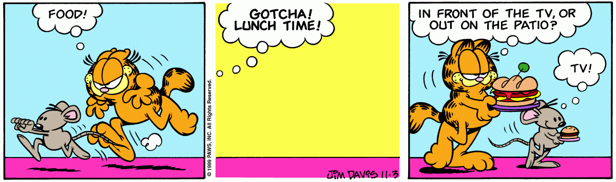 Garfield, November 3, 1999