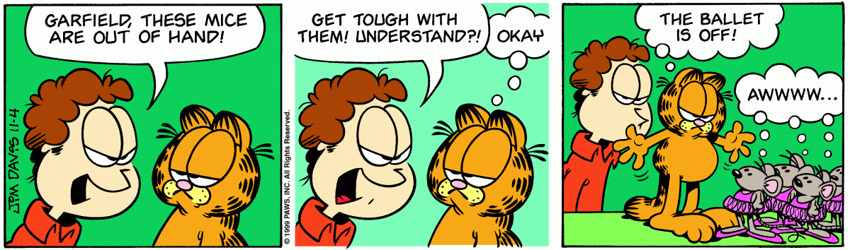Garfield, November 4, 1999