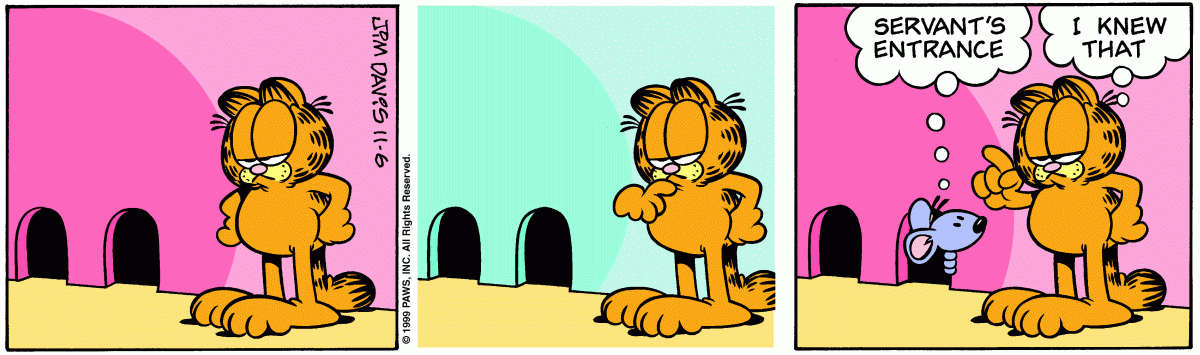 Garfield, November 6, 1999