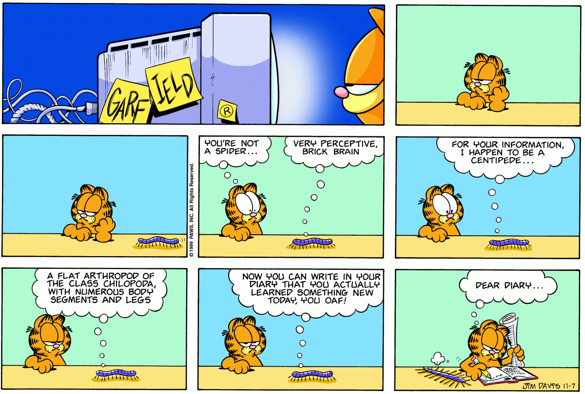 Garfield, November 7, 1999