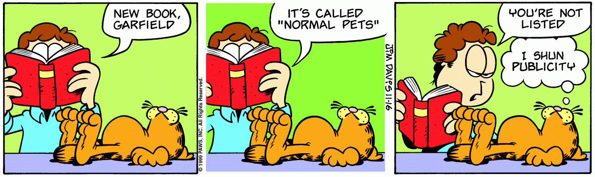 Garfield, November 16, 1999