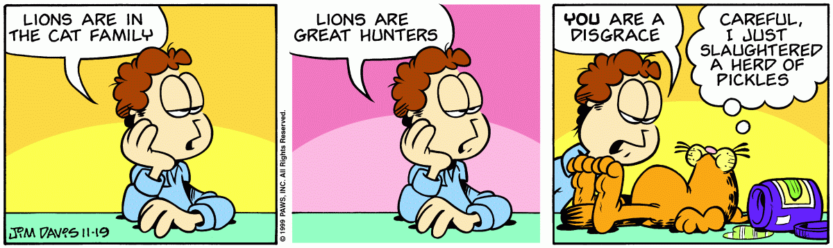 Garfield, November 19, 1999