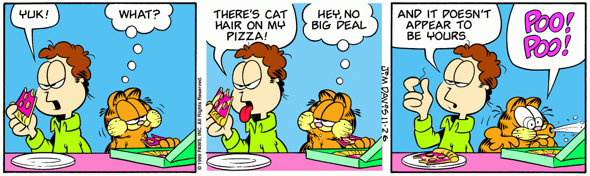 Garfield, November 26, 1999