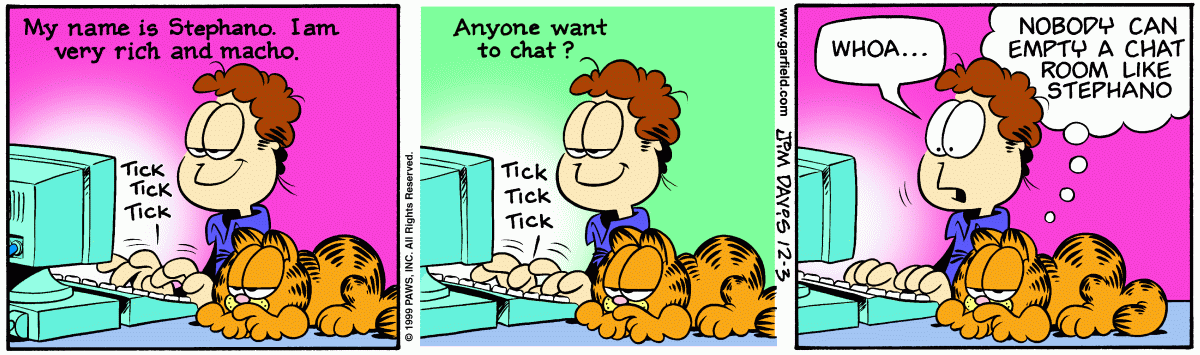 Garfield, December 3, 1999