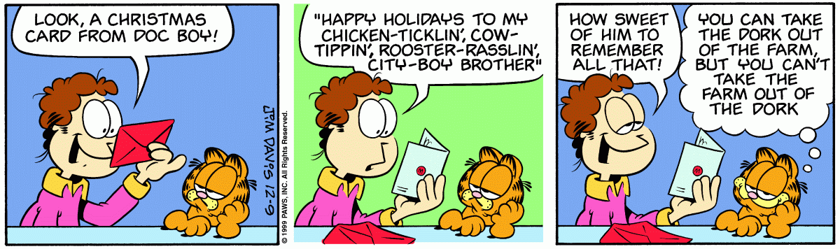 Garfield, December 9, 1999