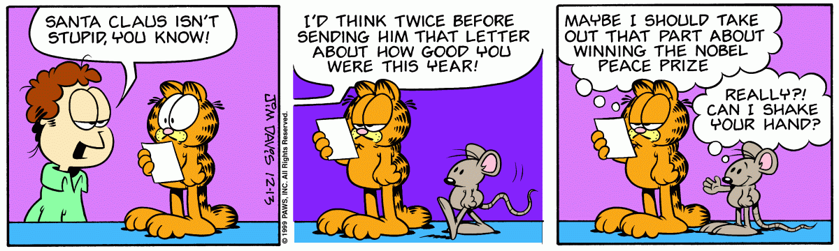 Garfield, December 13, 1999