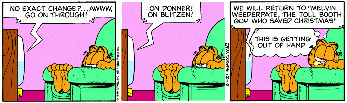 Garfield, December 15, 1999