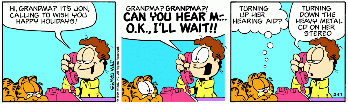 Garfield, December 17, 1999