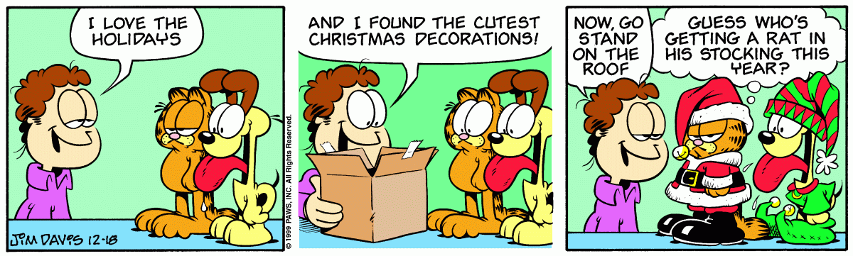 Garfield, December 18, 1999