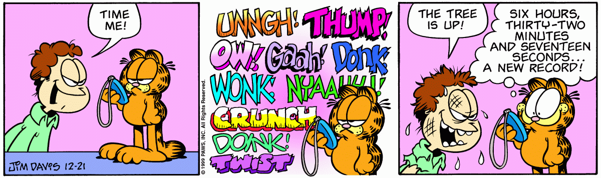 Garfield, December 21, 1999