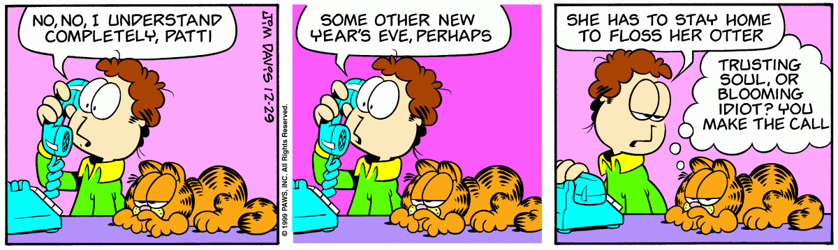 Garfield, December 29, 1999