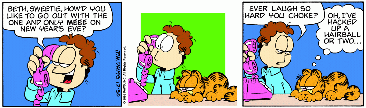 Garfield, December 30, 1999