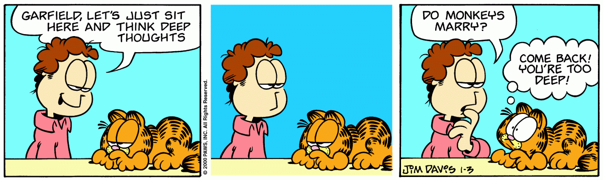 Garfield, January 3, 2000