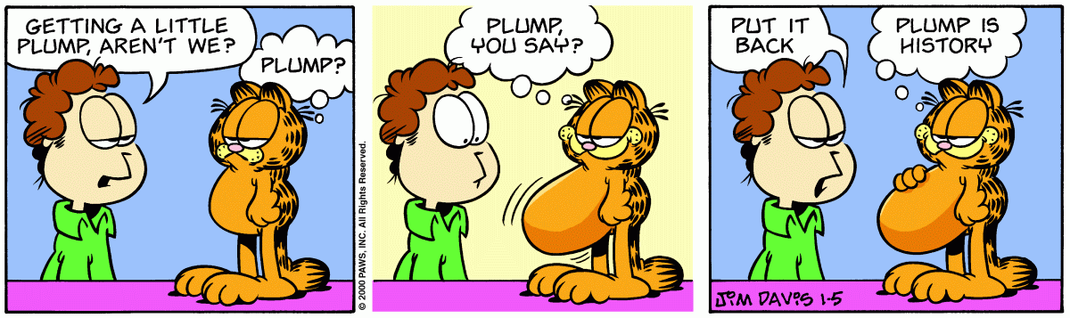 Garfield, January 5, 2000