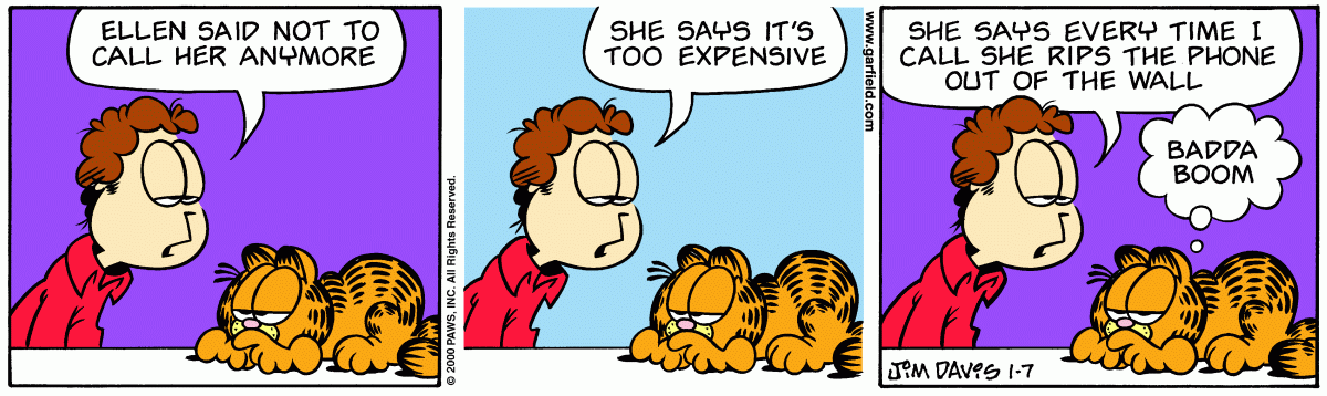Garfield, January 7, 2000