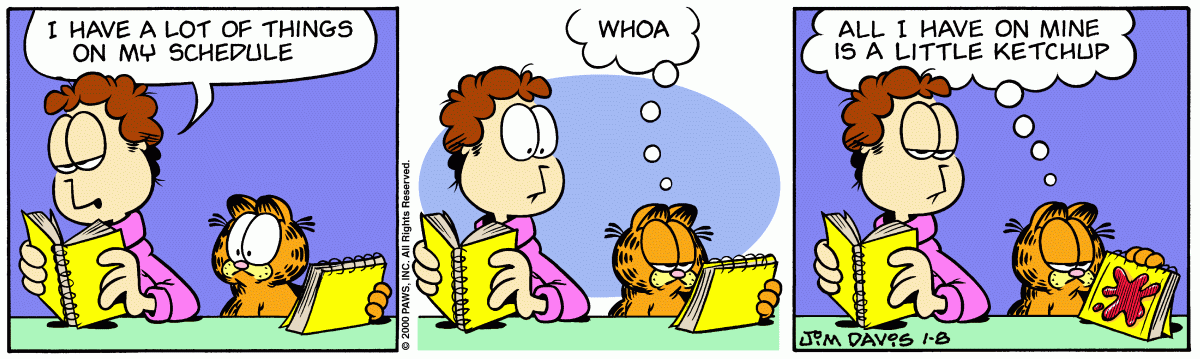 Garfield, January 8, 2000