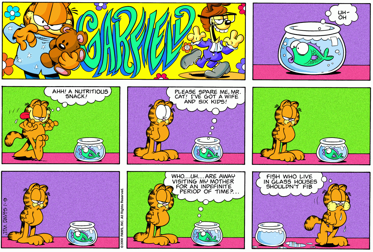 Garfield, January 9, 2000