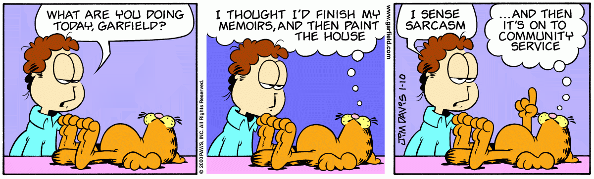 Garfield, January 10, 2000