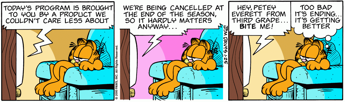 Garfield, January 25, 2000