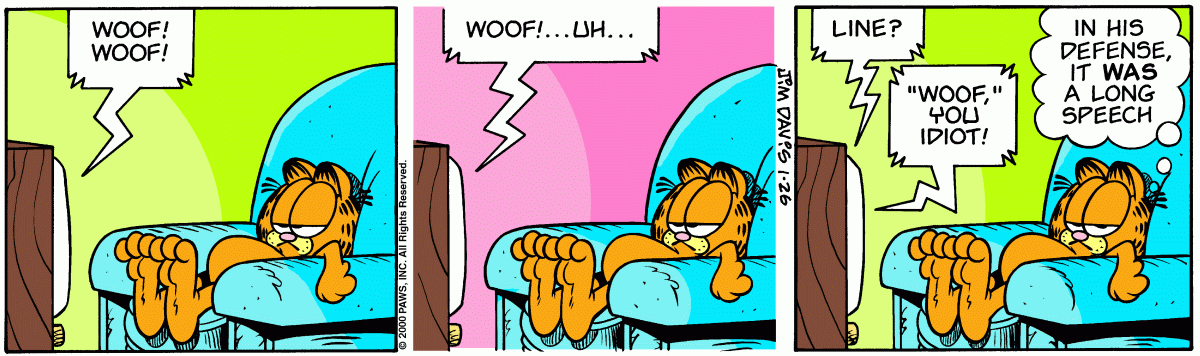 Garfield, January 26, 2000