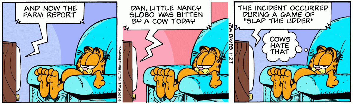 Garfield, January 27, 2000
