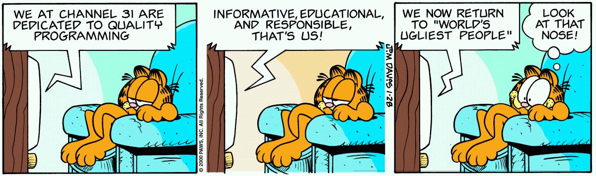 Garfield, January 28, 2000