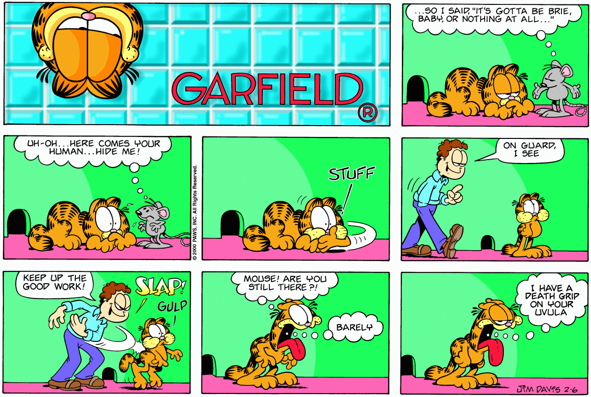 Garfield, February 6, 2000