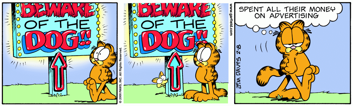 Garfield, February 8, 2000