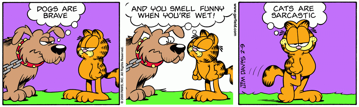 Garfield, February 9, 2000