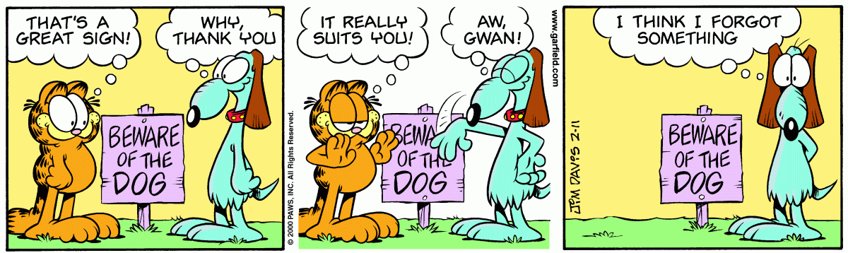 Garfield, February 11, 2000