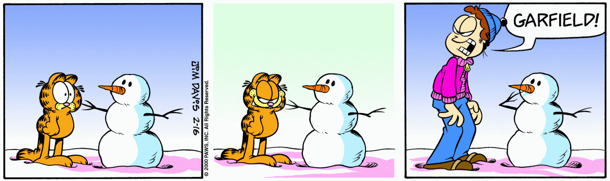 Garfield, February 16, 2000