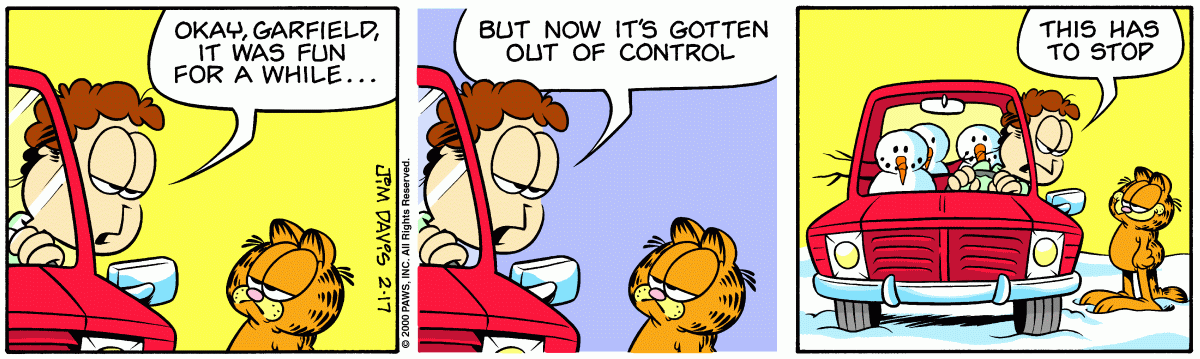 Garfield, February 17, 2000