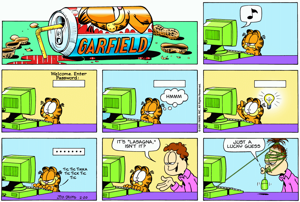 Garfield, February 20, 2000