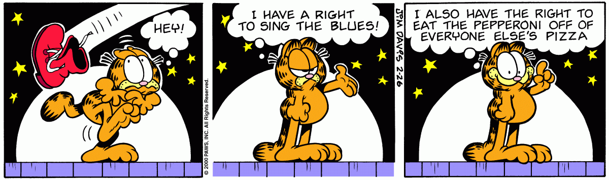 Garfield, February 26, 2000