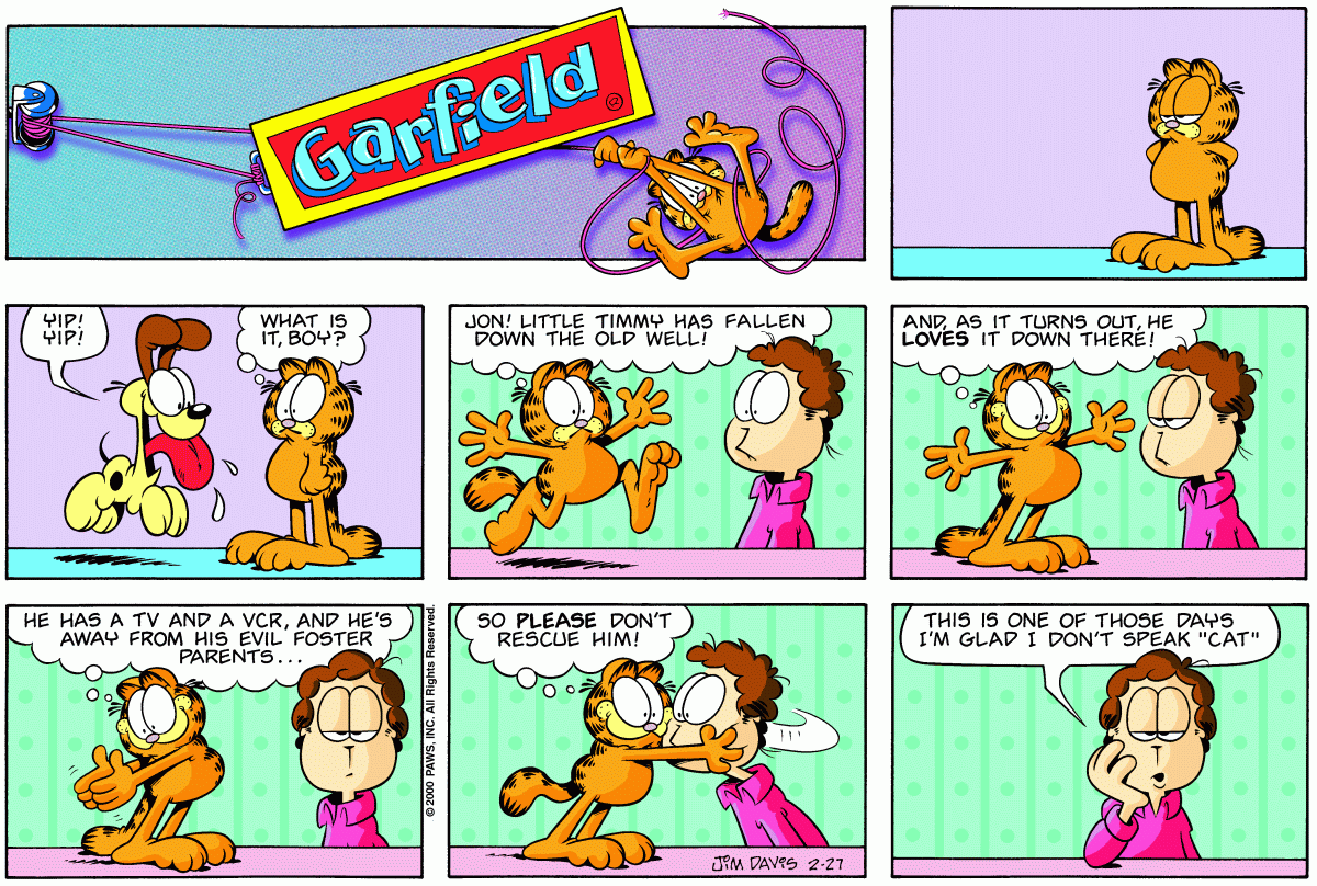 Garfield, February 27, 2000