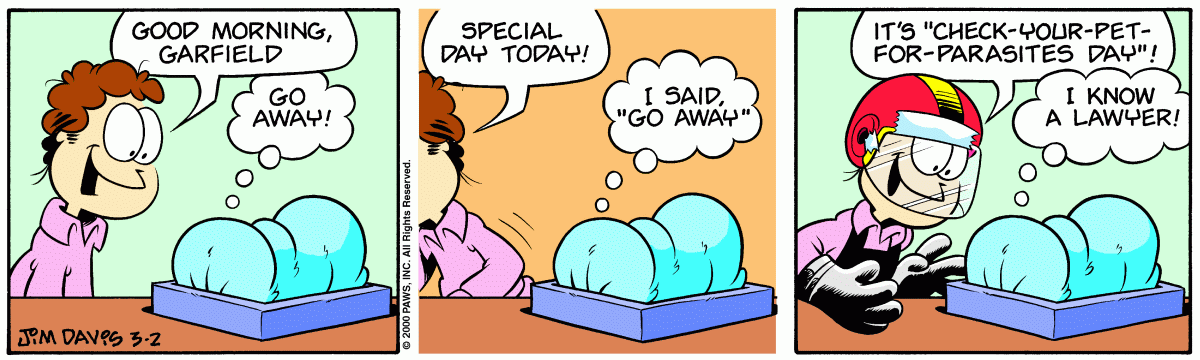 Garfield, March 2, 2000