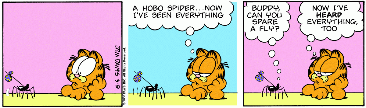 Garfield comic strip for Thursday, March 9, 2000