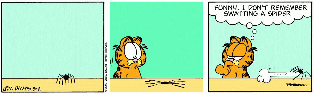 Garfield comic strip for Saturday, March 11, 2000