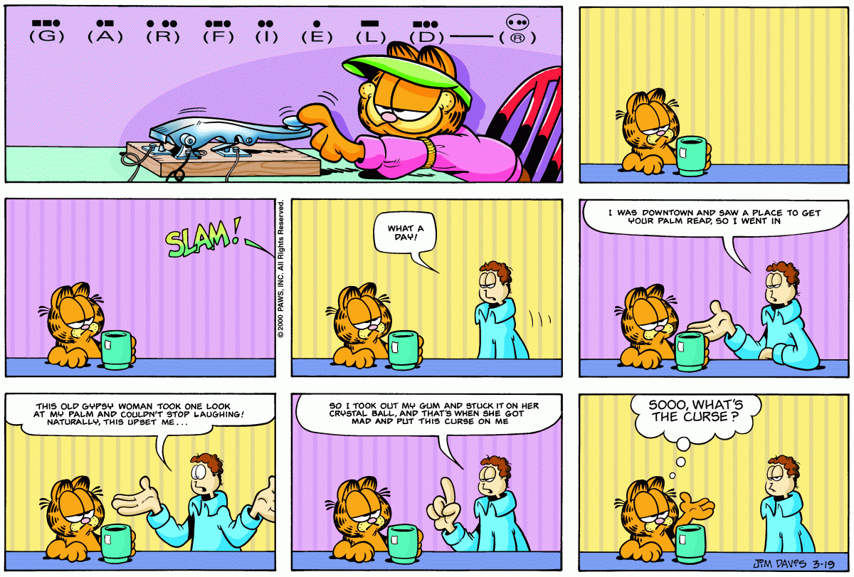 Garfield, March 19, 2000
