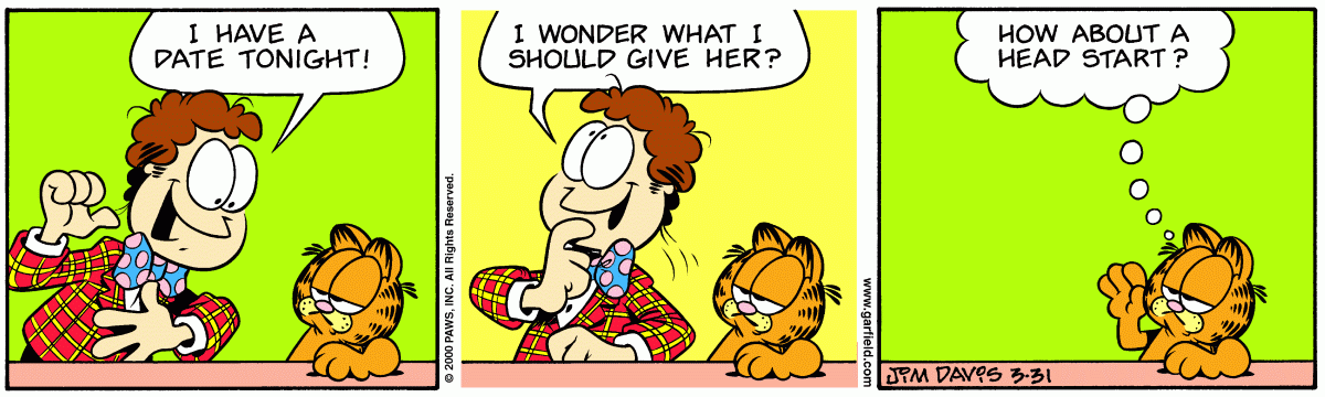 Garfield, March 31, 2000