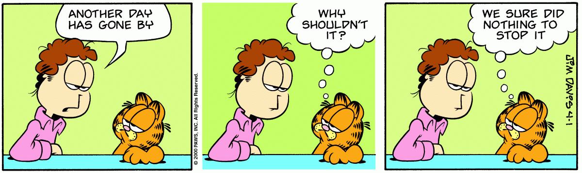 Garfield, April 1, 2000